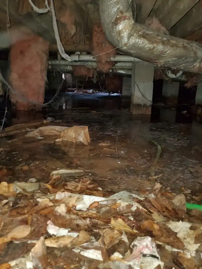 Crawl space flood assessment for Commercial Water Damage Restoration in Thief River Falls