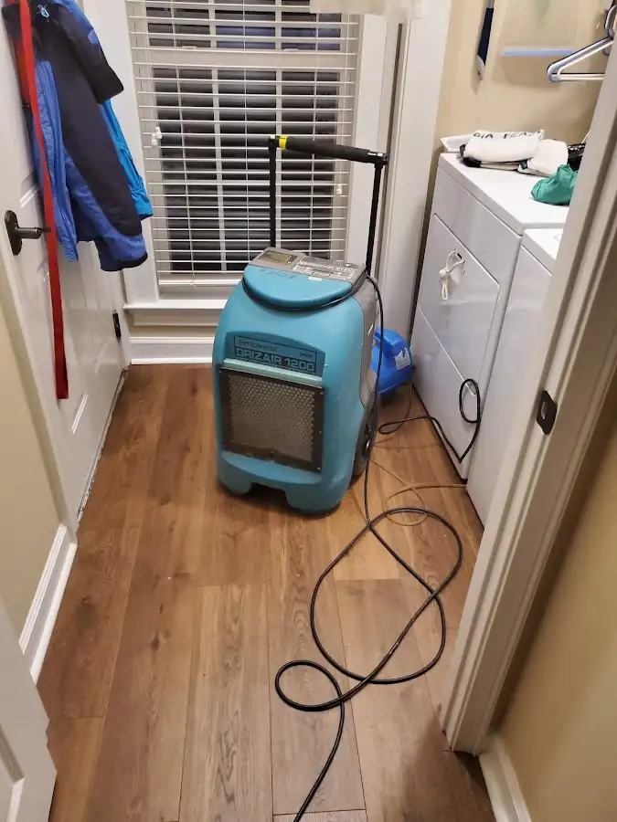 Commercial dehumidifier deployed for Flood Damage Cleanup in Thief River Falls