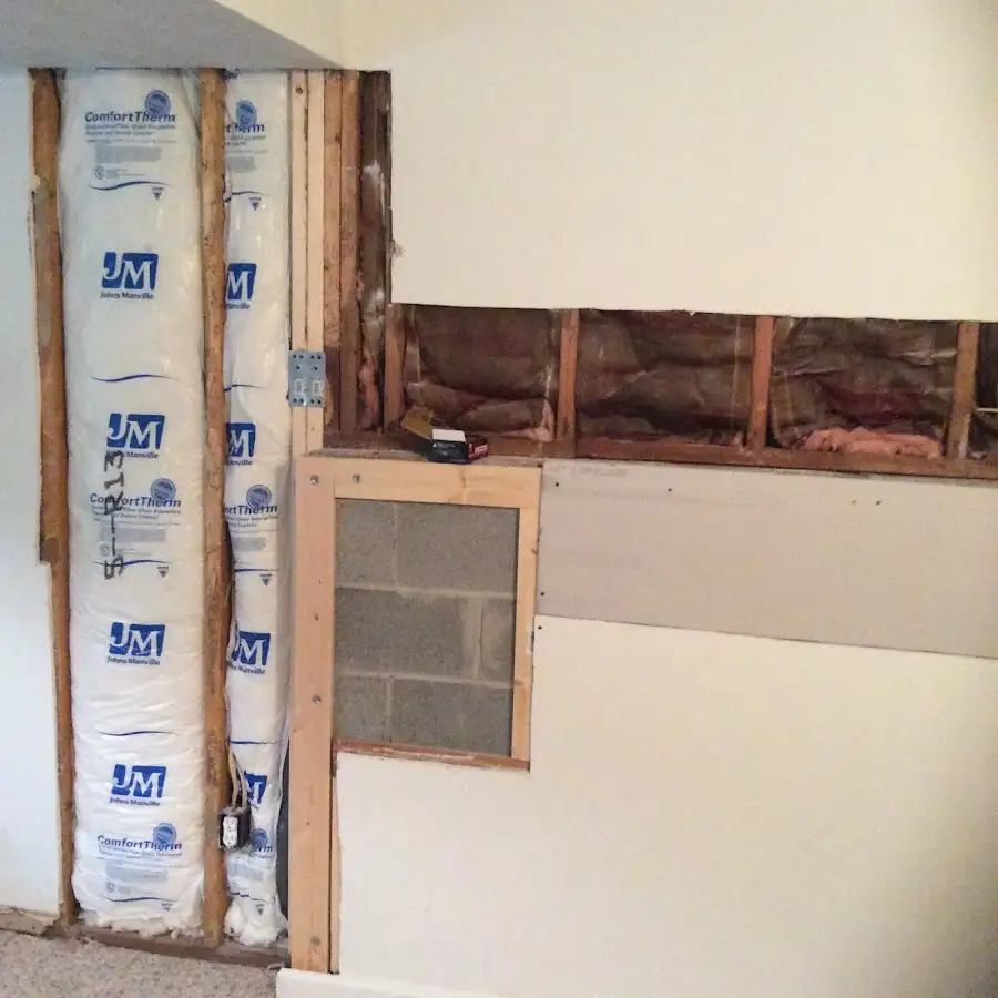 Wall insulation replacement during Contents Cleaning & Restoration in Thief River Falls